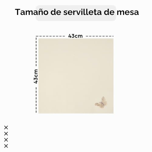 Servilletas de mesa Encasa XO de algodón, regalo para bodas y hogar 5