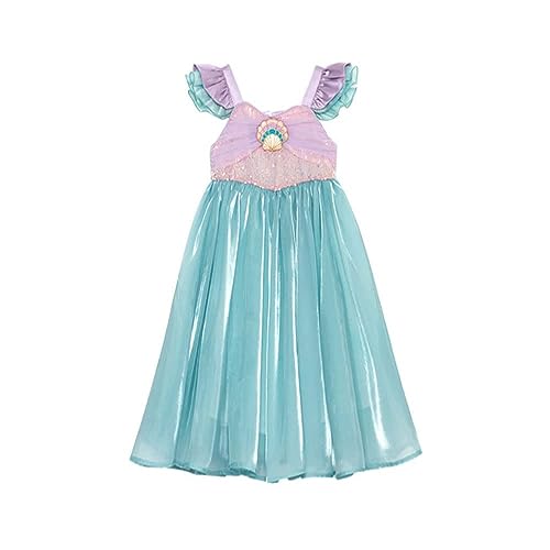 Mermaid Birthday Dress for Girls Toddler Princess Dress up Themed Party Mermaid Dresses