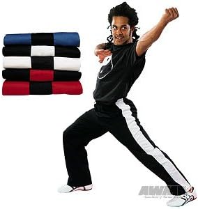Pro Force Gladiator 8oz Demo Karate Pants - Blue w/Black Stripe - Size 3