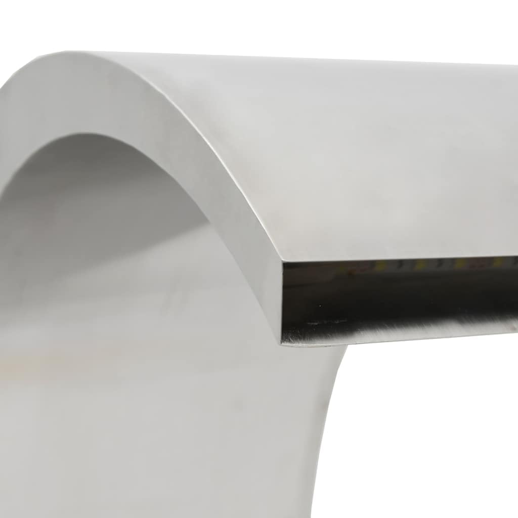 Fuente de Piscina con LED de Acero Inoxidable 304 22x60x70 cm