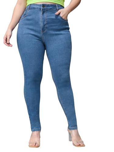Image of Miss Chase A+ Women's Bootcut High Rise Regular Length Stretchable Denim Jeans