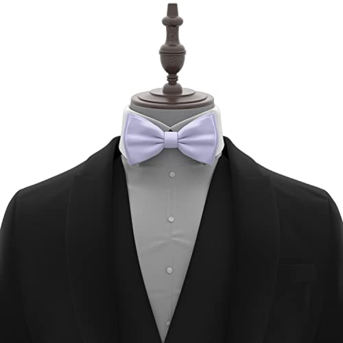 Image of Adam Young Men's Bow Ties Pre-Tied Style Formal Satin Classic Bowtie for Tuxedo Faux Silk
