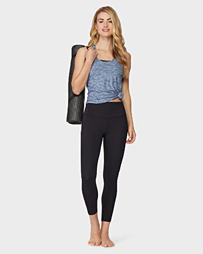 32 Degrees Women’s 7/8 High Waist Yoga Pants with Pockets | Workout Athletic Leggings2