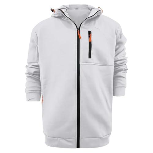 Mens Zip Up Hoodie 2025 Long Sleeve Fleece Hooded Sweatshirts Fashion Pullovers Athletic Full Zip Jacket with Pockets2