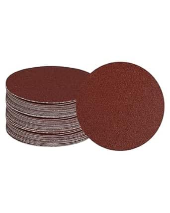 60Pcs 100mm Hook and Loop Sanding Discs 120 Grit, 4 Inch Round Sandpaper Pads for Random Orbital Sander, Abrasive Sanding Sheets for Woodworking, Metal Polishing and Automotive Refinishing — image 1
