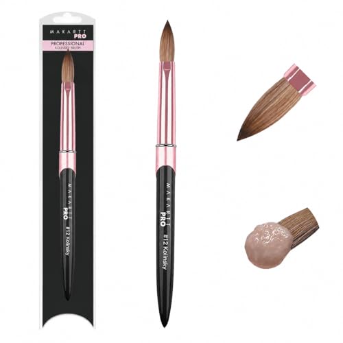 MakarttPro Kolinsky Acrylic Nail Brush Size 12