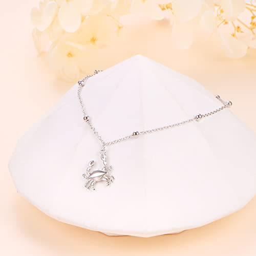 Image of S925 Sterling Silver Anklet for Women Adjustable Plus Foot Ankle Bracelet