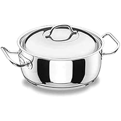Cacerola Lacor Chef Lacor - 72032 - Cacerola con Tapa Profesional 32 cm Inox