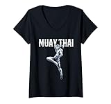 Photo Gallery donna arte del combattimento muay thai maglietta con collo a v Photo Gallery donna arte del combattimento muay thai maglietta con collo a v
