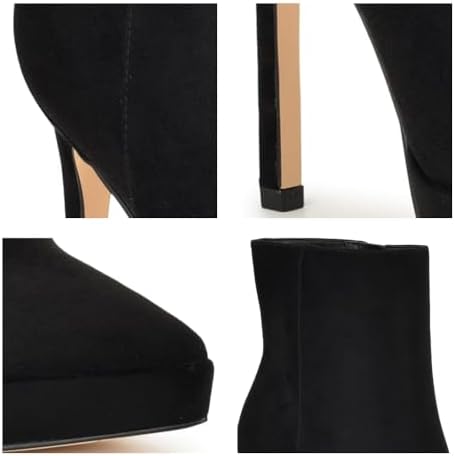 Nine West Women's DANISE Ankle Boot, Black 002, 9 | Image 5