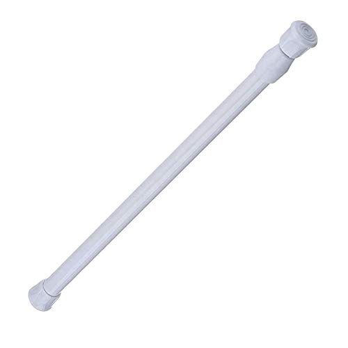 Barra de cortina telescópica de metal para armario, utensilios, armario, blanco, 60-110 cm