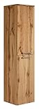 Badplaats B.V. Opbergkast Saturnus hoogte 130 cm, eiken, opbergkast, hoge kolomkast