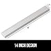 GORILLA GRIP Stainless Steel Magnetic Knife Holder for Wall, 14 Inch, Multi-Purpose Magnet Bar for Knives, Tools, Art Supplies, Heavy Duty Strip Holds Up to 6 lbs, Kitchen Organizer, Drilling Required