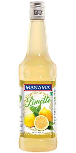 Image of Manama Limette (Lime Juice) Syrup | Mixer for Mocktails, Cocktails, Drinks, Juices, Beverages | Non Alcoholic Mix 750ML Bottle