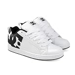 DC Shoes Women's Court Graffik Sneaker, White/Black, 6.5 UK