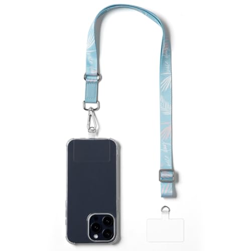 VULKIT Cordón cruzado ajustable para teléfono alrededor del cuello o el hombro, correa universal no adhesiva para llaves de coche, llavero, tarjeta de identificación, se adapta a todas las fundas de