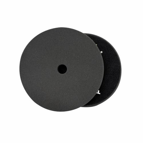 Image of Maple Car Care 4-Inch Final Cut Foam Pad for Car | Black Flat Buff Pad for Car Detailing | Heat Resistant Rotary & DA Polisher Pad | Waxing Buffing Pad for Polishing | Polish Pads for Car & Bike