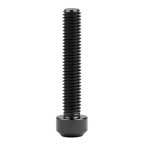Image of Titanium Torx Square Head M6 x 10 15 20 25 30 35 40 45 50 60 65 70 80mm Screw Pack of 5 (Black, M6x35mm)