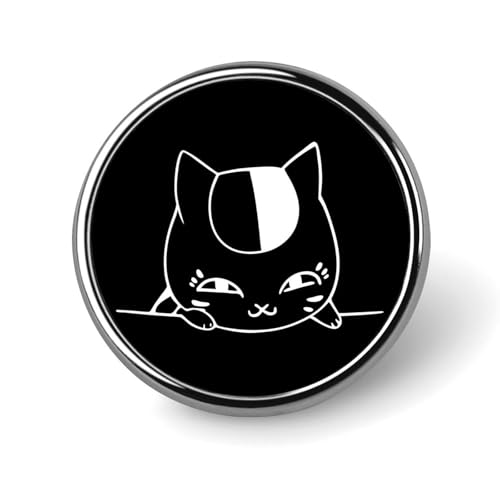 バッジ 夏目友人帳 ニャンコ先生 猫 徽章 ボタンバッジ 円形 合金製 メンズ レディース かわいい おしゃれ アクセサリー 工芸品 プレゼント