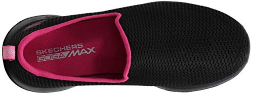 Image of Skechers Women's Go Walk Joy Sneaker, Black /Hot Pink, 7