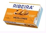 Ribeira Cozze in Escabeche, Calibro 13/18, Confezione da 3 Lattine, 111g Ciascuna, Peso Sgocciolato 70g, Prodotto Selvaggio