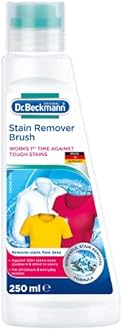 Dr Beckmann Pre Wash Stain Remover with Brush | Works 1st Time Against Tough Stains |Liquid| For all Colours & Textiles | 250ml