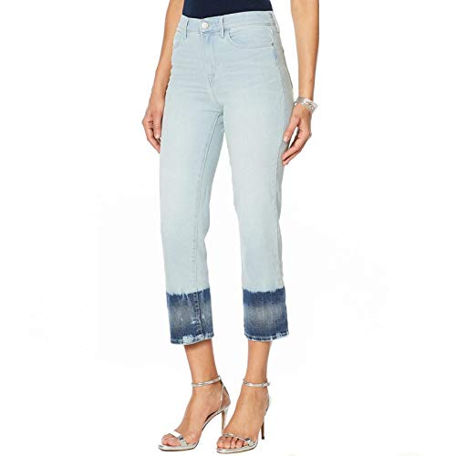 Skinnygirl Women's High Rise Straight Leg Crop Denim