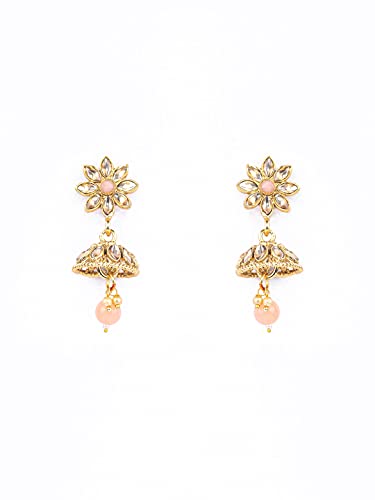 Women's Pink Plated Jewellery Set