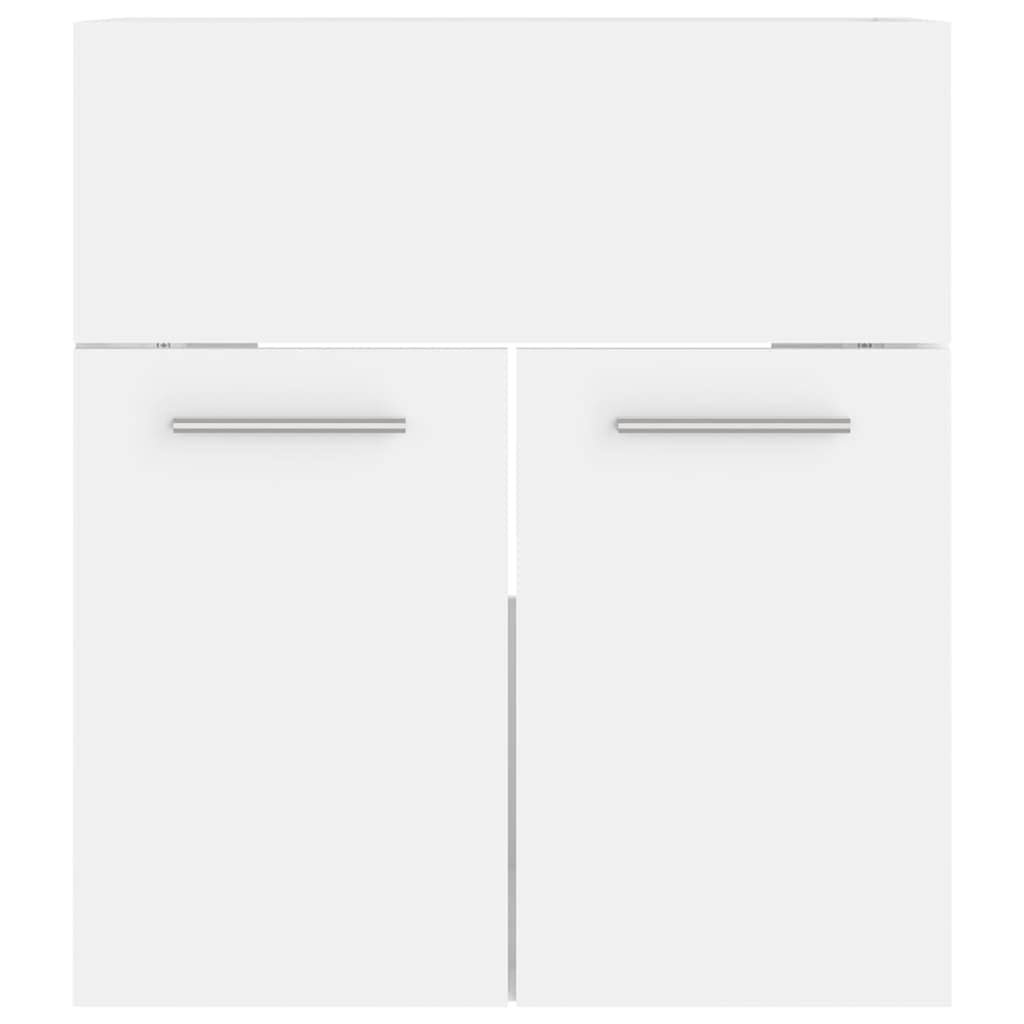 Juego de Muebles de baño Madera de ingeniería Blanco, Mobiliario Conjuntos de Muebles Muebles de baño, Blanco, 30.41kg