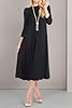 iconic luxe Women's Swing Midi Dress – 3/4 Sleeve ... #4