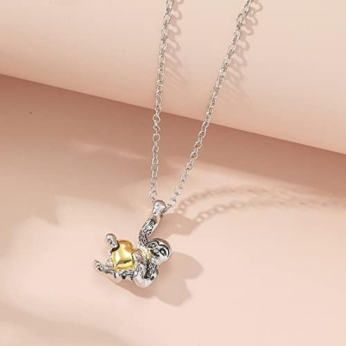 Sloth Jewelry Gifts Sterling Silver Sloth Necklace Earings Heart Sloth Jewelry For Women Men Girls Boys Christmas Gifts Bridal Jewelry Set for Wedding Pearl Crystal