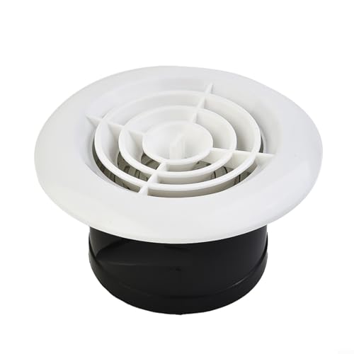 Emiif Copertura rotonda per bocchetta dell'aria, copertura per griglia di ventilazione, regolabile, per bagno, cucina, ufficio (100 mm)