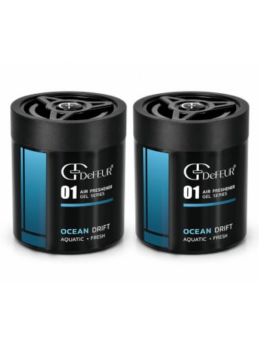 Image of Ocean Drift Gel Car Perfume | 140g Leakproof Air Freshener | Aqua Scent Car Perfume | Long-Lasting 30 Days | Premium Car Accessories | Pack of 2