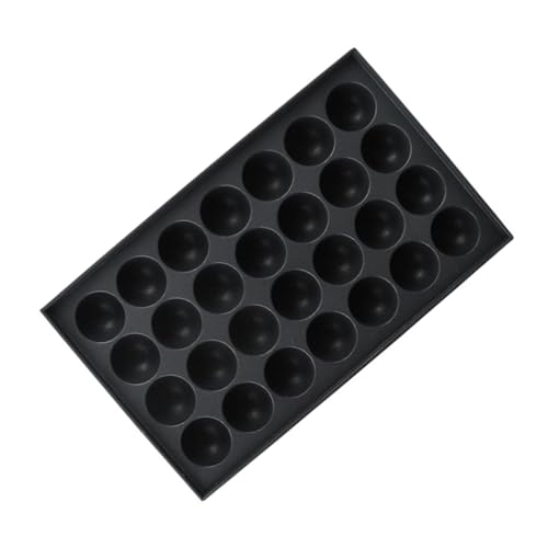 ROMISBABA アルミ製孔たこ焼き器 焦げ付かない軽量たこ焼きトレイ エルゴノミック設計魚丸卵焼きグリルプレート調理器具