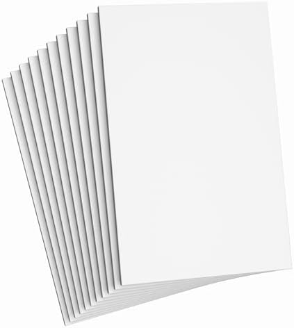 Do²ping White Foam Sheets Crafts, 8.5×5.5 Inch Eva Craft Foam Paper for Crafts Project Classroom Scrapbook DIY Cosplay (White-10 Sheets)