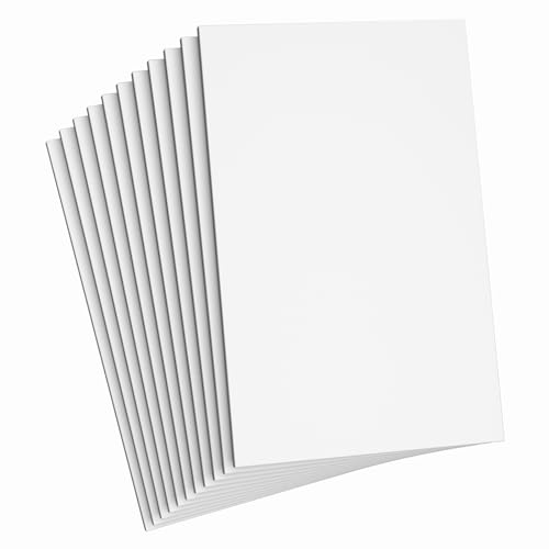 Doping White Foam Sheets Crafts 8.5x5.5 Inch Eva Craft Foam Paper for Crafts Project Classroom Scrapbook DIY Cosplay (White-10 Sheets)