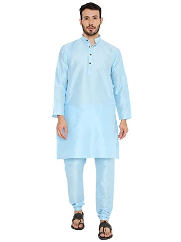 Image of Maharaja Banarasi Dupion Silk Kurta Pjama Set for Men