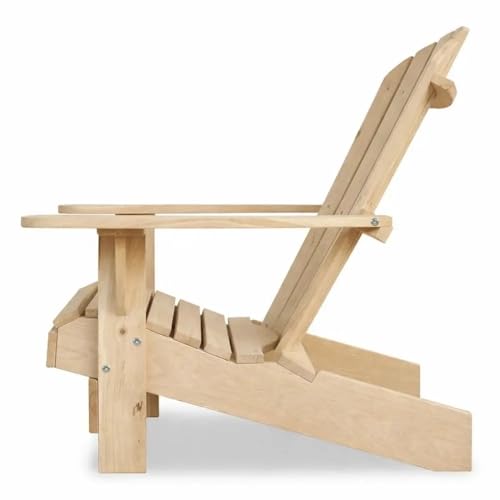 Chaise Adirondack en chêne massif de luxe pour extérieur confort premium - 7