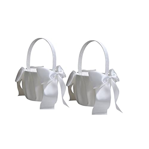 Wedding Flower Girl Basket Vintage Flower Basket Jute Roses Rustic Wedding Flower Girl Basket (A)