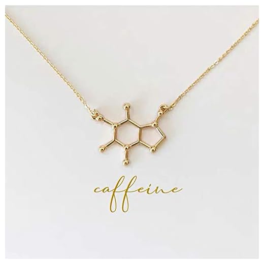 Koffein Stil Krage, Original Kreativ Design, Halsband För Flickvän(Color:gyllene)