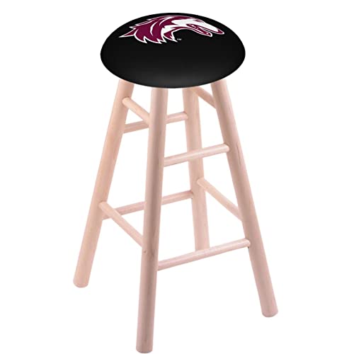 Holland Bar Stool Co. Maple Bar Stool in Natural Finish with Southern Illinois Seat by The