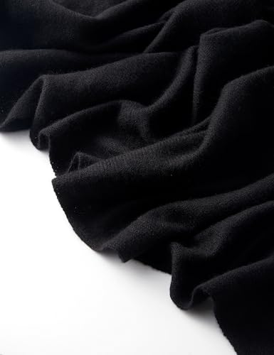 Luxury 100% Cashmere Wrap Soft Scarf Stole Knitted Shawl for Women Wayfarer Travel Extra Large 87"x28"4