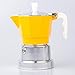Lwieui Mocha garnek urządzenie do kawy Ekspres do espresso Srebrna podstawa Aluminiowy domowy dzbanek do kawy Mocha Kuchenka Ekspresy do kawy (kolor: żółty, rozmiar: 3 filiżanki)