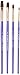 Humbrol, Purple, Flat Size 3mm, 5mm, 7mm, 10mm Brush Pack