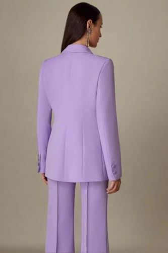 Women's 3 Piece Suit Peak Lapel Double Breasted Suits for Women Business Office Tuxedo Blazer Pants Suit for Work2