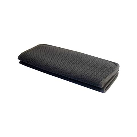 XL Premium Microfibre Dish Drying Mat/Board/Drainer - 40x70cm - 180GSM : Reversible, Highly Absorbent, Super Soft & Quick Drying (Dark Grey) Cover