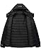 GEMYSE Herren Wasserdicht 3-in-1 Ski Schnee Jacke Puffer Liner Isoliert Wintermantel(Schwarz,2XL)