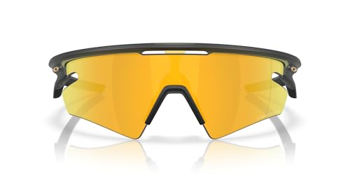 Oakley OO9499 Sphaera Slash Rectangular Sunglasses, Matte Olive Ink/Prizm 24K Polarized, 36 mm