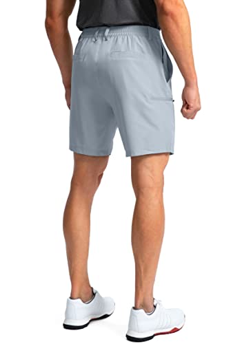 Image of Pinkbomb Men's Golf Shorts with 6 Pockets Stretch Quick Dry Hiking Work Dress Shorts for Men