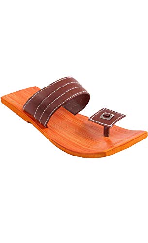 Image of Unik Kolhapuri Ethnic Sandal /Paduka /Chappal for Men